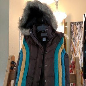 Delia's vintage retro puffy vest (XS)